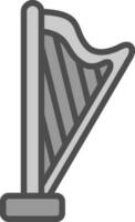 Harp Vector Icon Design