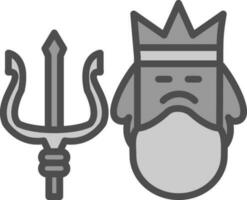 Poseidon Vector Icon Design
