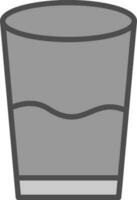 Glass of water Vector Icon Design