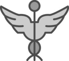 Caduceus Vector Icon Design