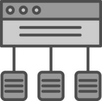 Data flow Vector Icon Design