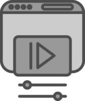 Video web Vector Icon Design