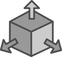 diseño de icono de vector de cubo