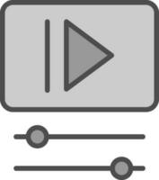 diseño de icono de vector de vídeo