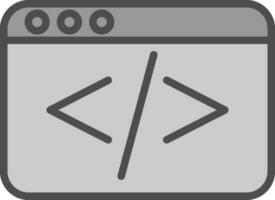 Coding Vector Icon Design