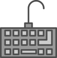 diseño de icono de vector de teclado