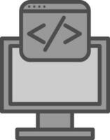 diseño de icono de vector de programación web