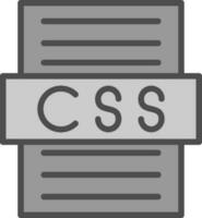 diseño de icono de vector de archivo css