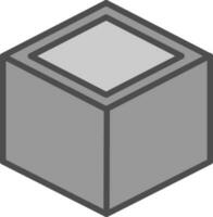 diseño de icono de vector de cubo