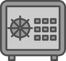 Safe locker Vector Icon Design