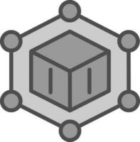 Blockchain Vector Icon Design