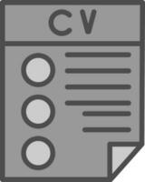 CV Vector Icon Design