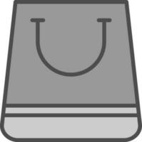 diseño de icono de vector de bolsa de compras