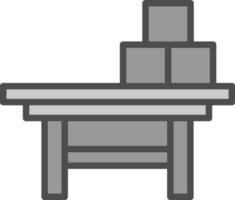 diseño de icono de vector de mesa