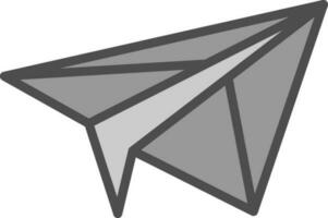 diseño de icono de vector de avión de papel