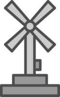 Windmill Vector Icon Design