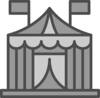 Circus tent Vector Icon Design