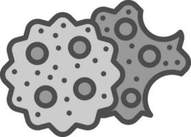 diseño de icono de vector de galletas