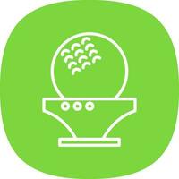 diseño de icono de vector de pelota de golf