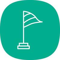 Wind flag Vector Icon Design