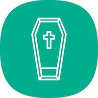 Coffin Vector Icon Design