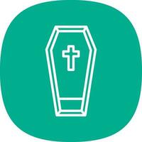 Coffin Vector Icon Design