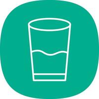 Glass of water Vector Icon Design