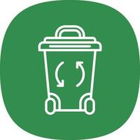 Recycle Bin Vector Icon Design