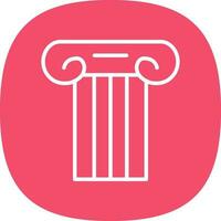 Ancient pillar Vector Icon Design