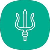 Trident Vector Icon Design