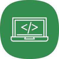 code programming Vector Icon Design