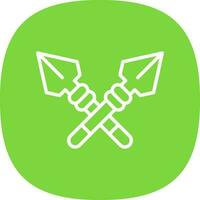 Spear Vector Icon Design