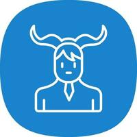 Satyr Vector Icon Design