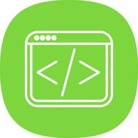 Web coding Vector Icon Design