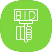 Bid Vector Icon Design