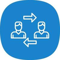 Interchangeability Vector Icon Design