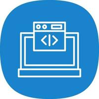 Web coding Vector Icon Design