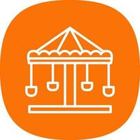 Merry go round Vector Icon Design
