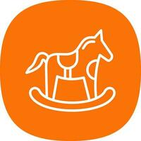 caballo juguete vector icono diseño