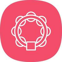 Tambourine Vector Icon Design