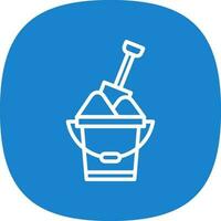 Sand bucket Vector Icon Design