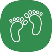 Footprint Vector Icon Design