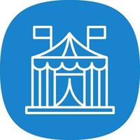 Circus tent Vector Icon Design