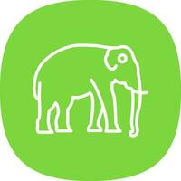 diseño de icono de vector de elefante