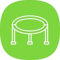 Trampoline Vector Icon Design