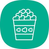 Popcorn Vector Icon Design