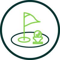 Golf hole Vector Icon Design