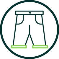 diseño de icono de vector de pantalones cortos