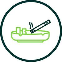 Ashtray Vector Icon Design