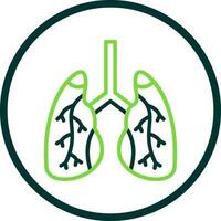 diseño de icono de vector de pulmones